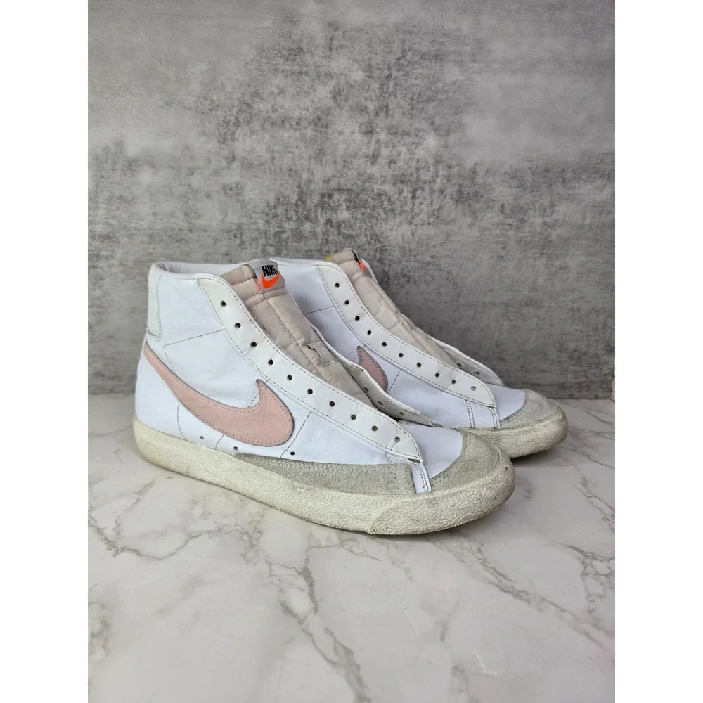 Nike Blazer Mid 77 Vintage Womens White Pink Foam BQ6806-108 Size 8.5 No Laces*